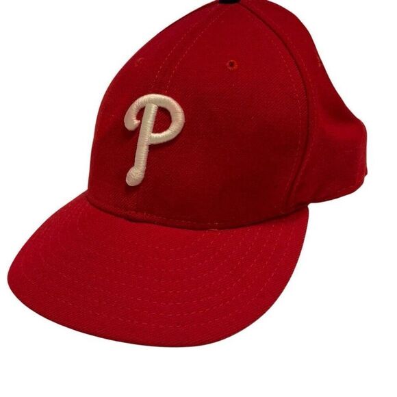 Philadelphia Phillies Men’s Red New Era 59Fifty Ballcap, 7 1/4 - Picture 3 of 11